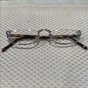 Brighton Women's Glasses with Silver and Brown Accents